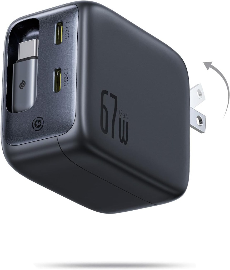 Baseus 67W 3-in-1 Fast Charging Block w/ 32" Retractable USB-C Cable: $29.98 Baseus 67W 3-in-1 Fast Charging Block w/ 32" Retractable USB-C Cable: $29.98