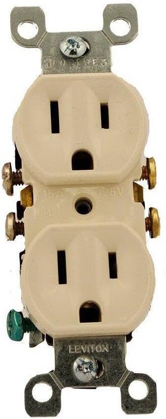 Leviton 15A 125V Duplex Receptacle : $4.15