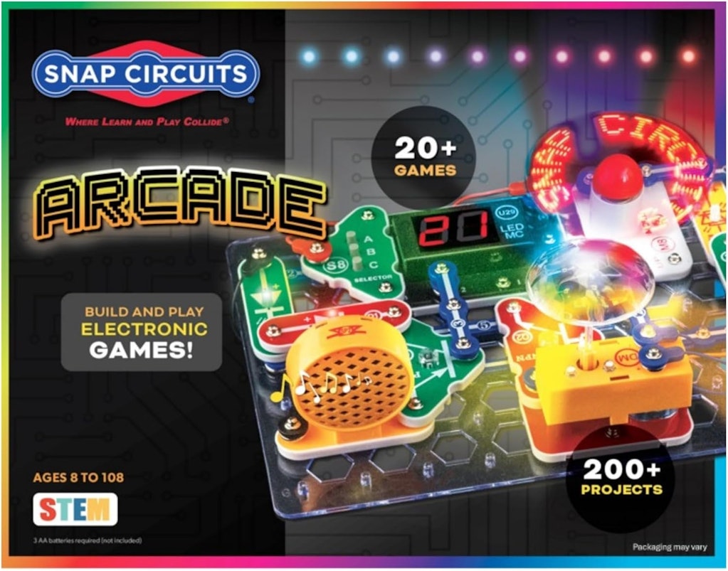 Snap Circuits Arcade Kids' STEM Electronics Exploration Kit: $41.10