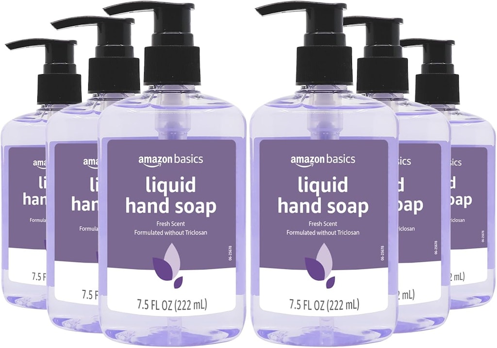 Amazon Basics 7.5-oz. Liquid Hand Soap 6-Pack: $4.56 w/ Subscribe & Save