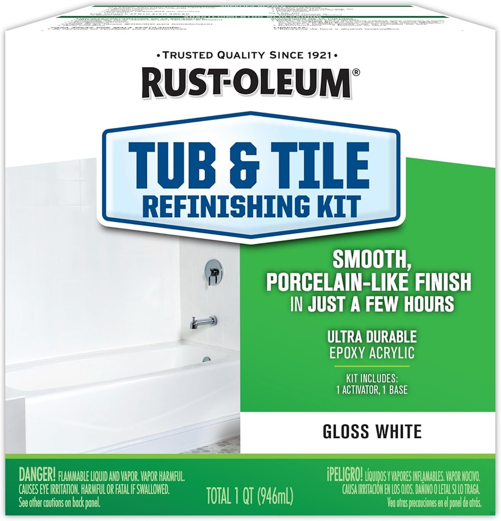 Rust-Oleum Tub & Tile Refinishing Kit: $36.28 Rust-Oleum Tub & Tile Refinishing Kit: $36.28