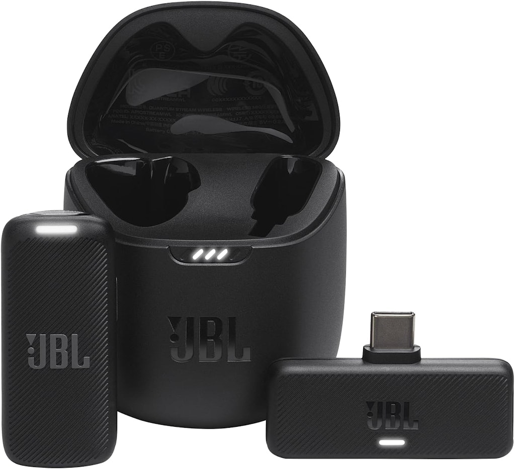 JBL Quantum Stream Wireless USB-C Wearable Wireless Streaming Microphone: $50