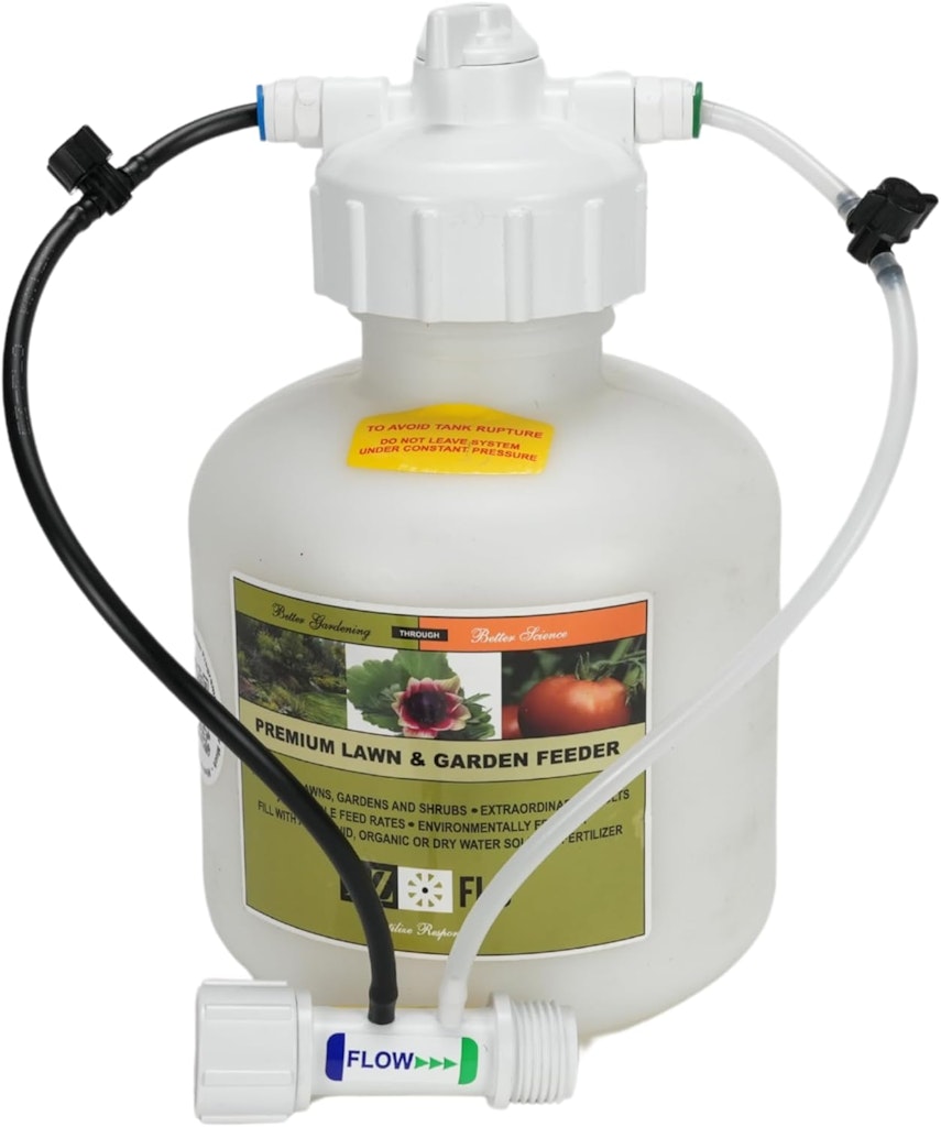 EZ-FLO 3/4 Gallon Hose‑Bib & Drip Fertilizer Injector: $83 EZ-FLO 3/4 Gallon Hose‑Bib & Drip Fertilizer Injector: $83