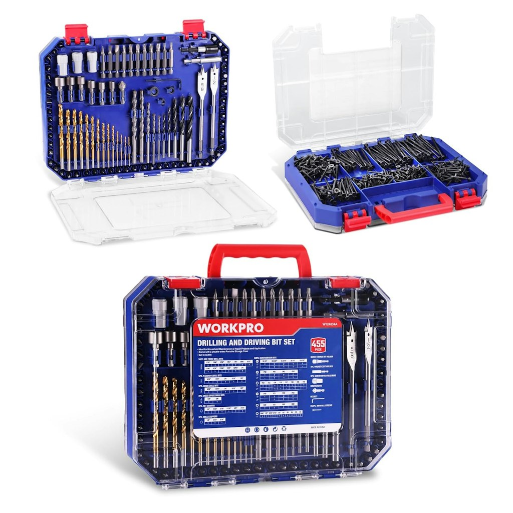 WorkPro 455-Piece Drilling and Driving Bit Set: $37 w/ Prime WorkPro 455-Piece Drilling and Driving Bit Set: $37 w/ Prime