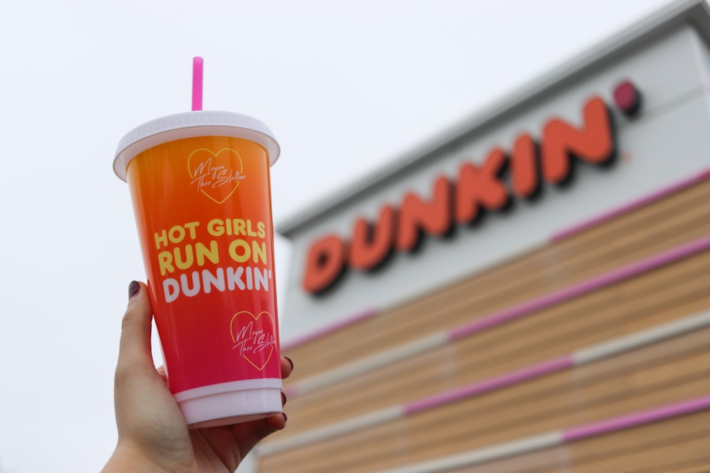 Megan Thee Stallion “Hot Girls Run on Dunkin’” Reusable Cup: Free w/ protein refresher purchase