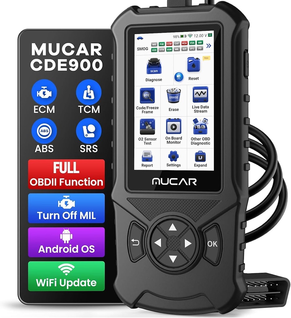Mucar CDE900 OBD2 Diagnostic Scanner: $59.92