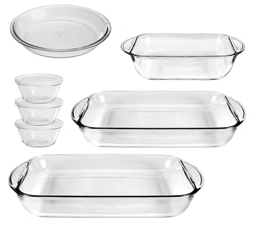 Anchor Hocking Essentials 10-Piece Glass Bakeware Set: $27