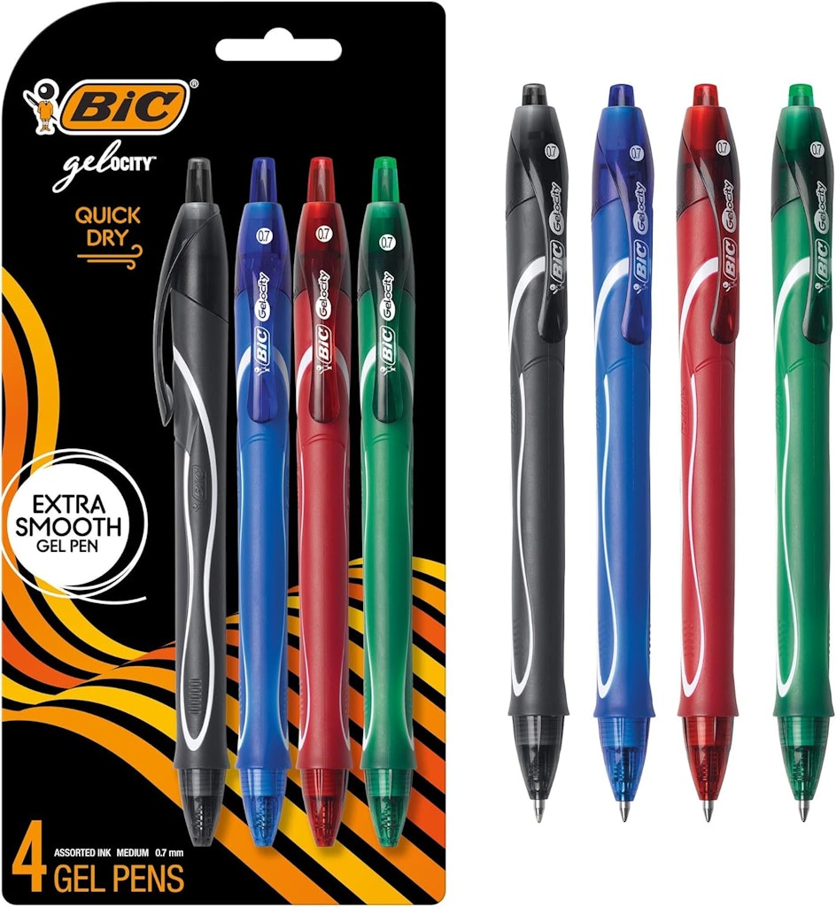BIC Gelocity Quick Dry Assorted Colors Gel Pens 4-Pack: $5.98 w/ Subscribe & Save