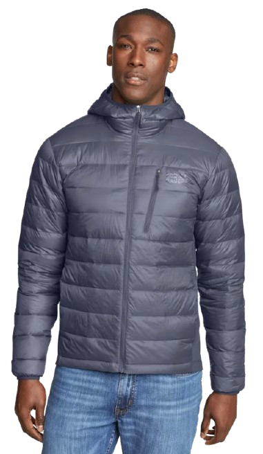 Eddie Bauer Men's Down Puffer Hooded Jacket: $25 Eddie Bauer Men's Down Puffer Hooded Jacket: $25