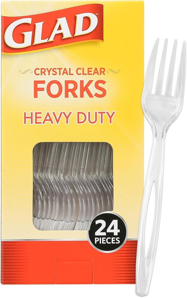 Glad Crystal Clear Plastic Fork 24-Pack: $1.64 via Sub. & Save