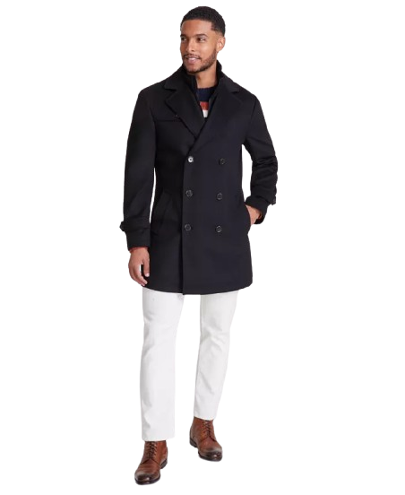 Michael Kors Men's Classic-Fit Wool Blend Solid Overcoat: $99.99