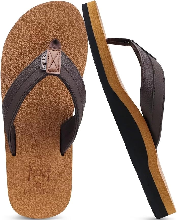 KaiuLu Men's Yoga Mat Flip Flops: $9.99