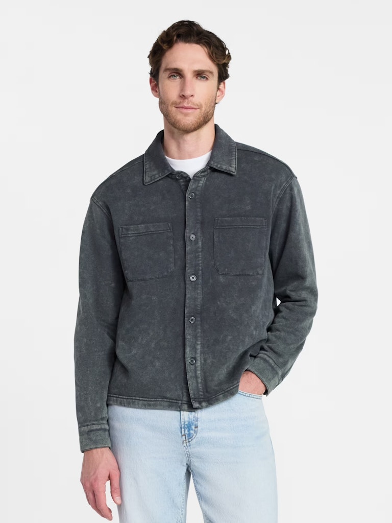 No Boundaries Fleece Shirt Jacket: $6.49