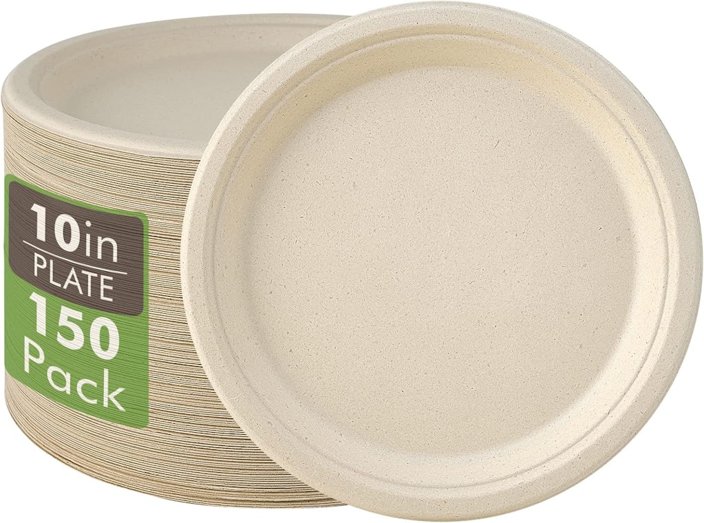 Vplus 10" Compostable Plate 150-Pack: $30 Vplus 10" Compostable Plate 150-Pack: $30