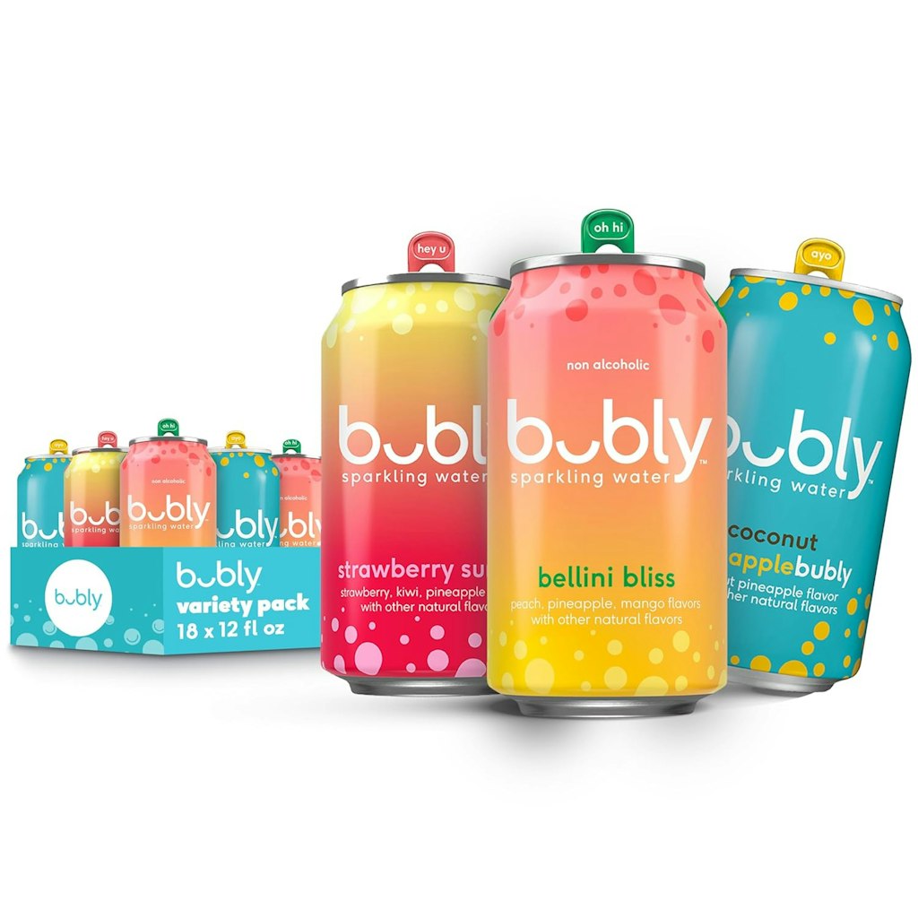 Bubly 3-Flavor Sparkling Water 18-Count Variety Pack: $6.75 via Sub & Save Bubly 3-Flavor Sparkling Water 18-Count Variety Pack: $6.75 via Sub & Save