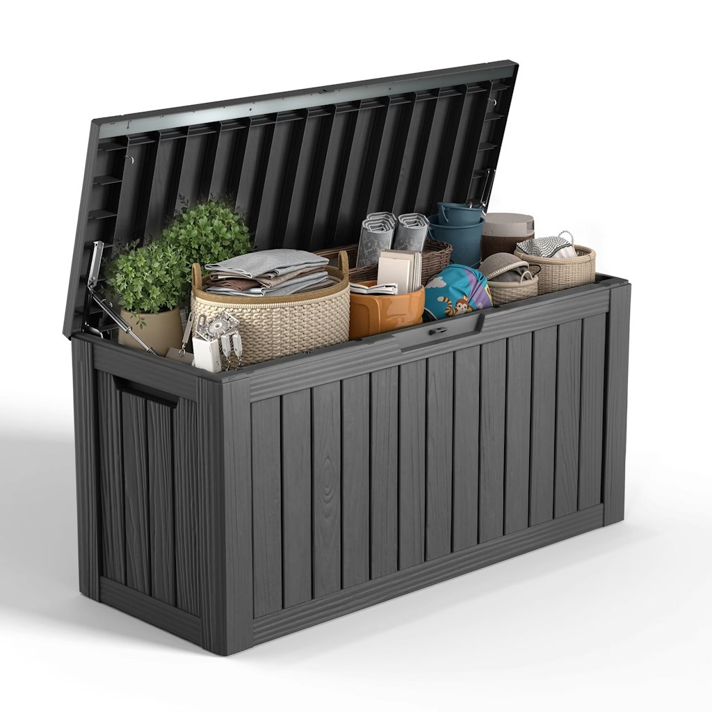 80-Gallon Resin Deck Box: $49