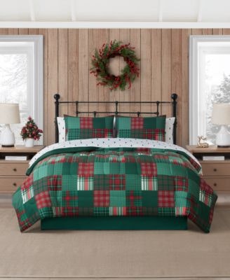 Macy's Holiday Patchwork 8-Piece Comforter Set: $29.93