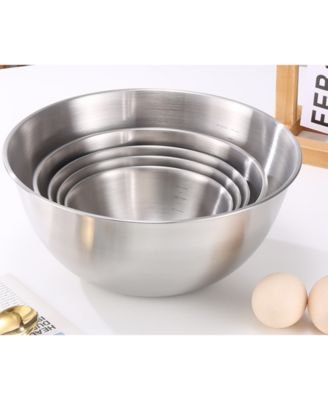 Art & Cook 5-Piece Nesting Stainless Steel Bowl Set: $25.93