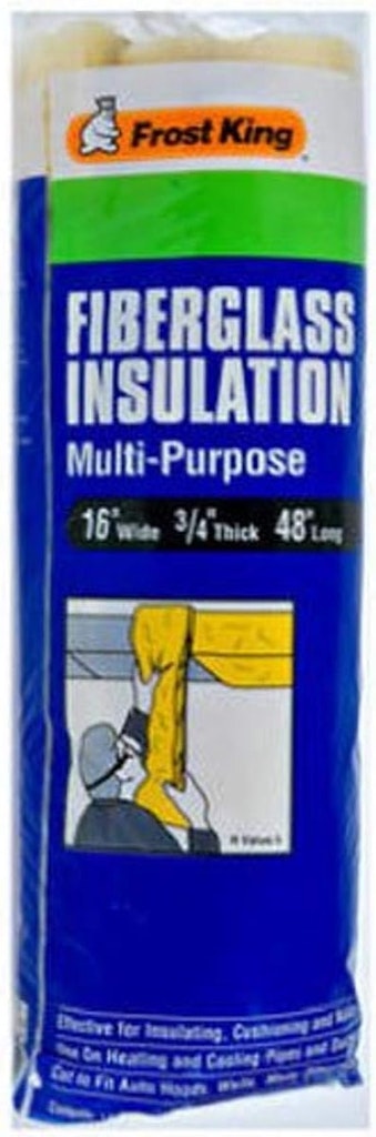 Frost King 16" x 48" Multi-Purpose Fiberglass Insulation Roll: $9.46