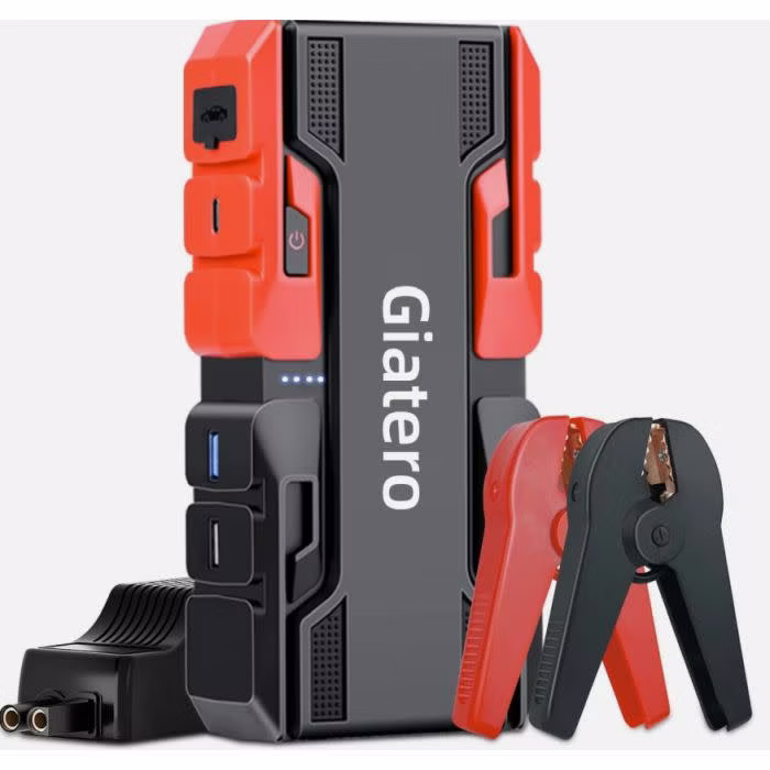 Giatero 3-in-1 Jump Starter, Power Bank, and Flashlight: $25 Giatero 3-in-1 Jump Starter, Power Bank, and Flashlight: $25