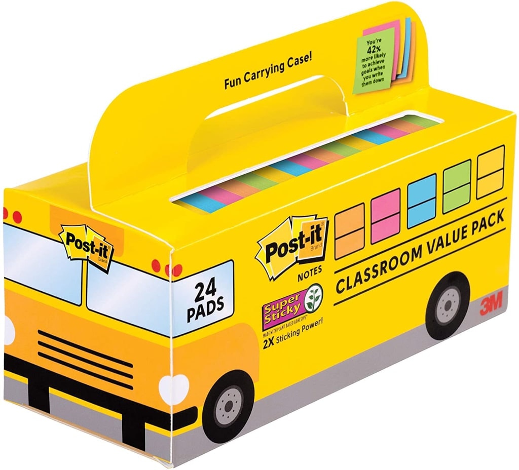 Post-it Super Sticky Notes 24-Pad Value Pack: $13