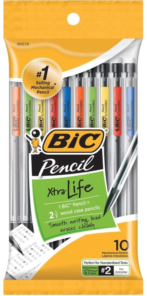 Xtra-Life Mechanical Pencil 10-Pack: $2.74