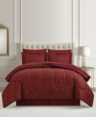 Macy's Scroll Metallic 6- or 8-Piece Comforter Sets: $29.93