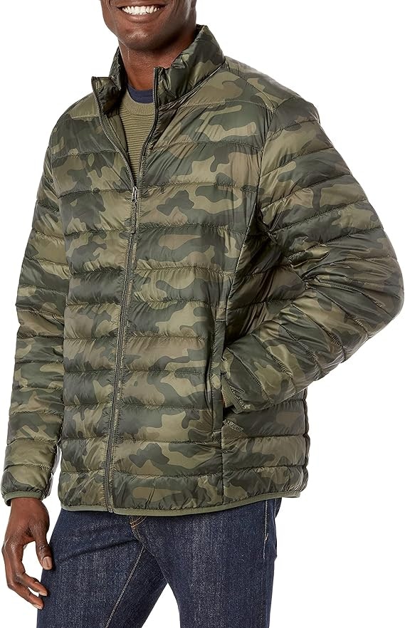 Amazon Essentials Men's Lightweight Water-Resistant Puffer Jacket: from $15