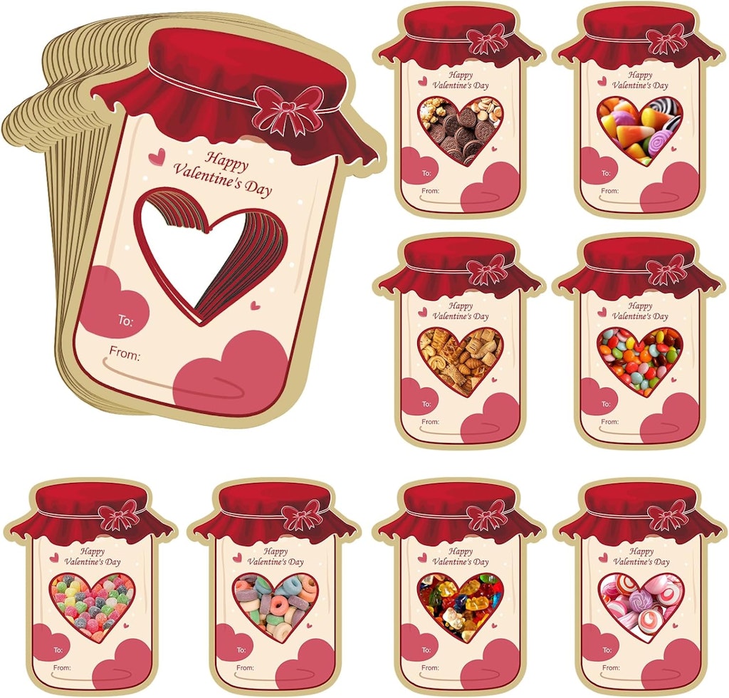 Mason Jar Valentines Day Card 50-Pack: $5.99 w/ Prime Mason Jar Valentines Day Card 50-Pack: $5.99 w/ Prime