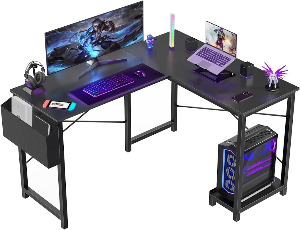 Sweetcrispy 50" L-Shaped Computer Desk: $47.31 Sweetcrispy 50" L-Shaped Computer Desk: $47.31