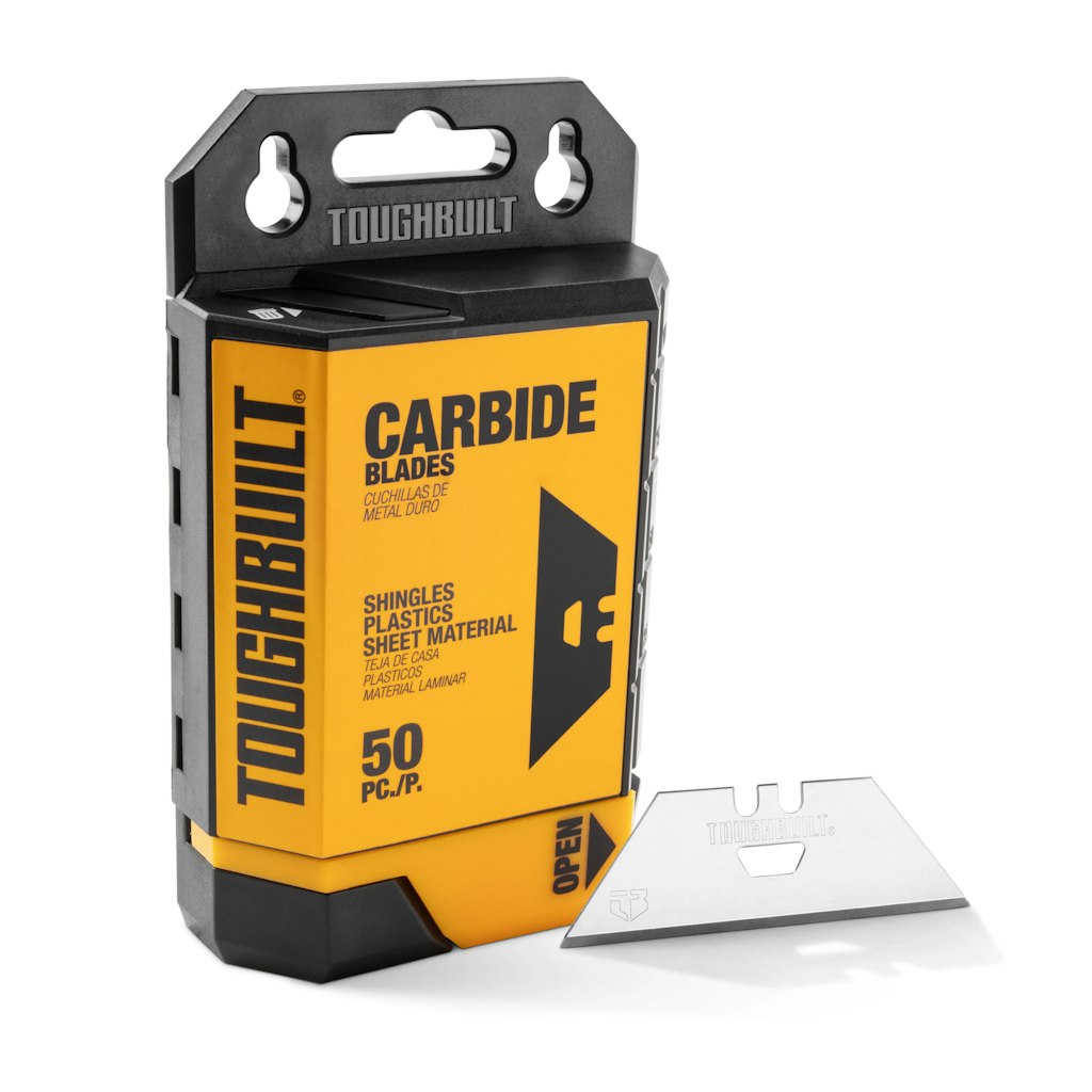 Toughbuilt Carbide Bi-metal Utility Razor Blade 50-Pack: $9.98