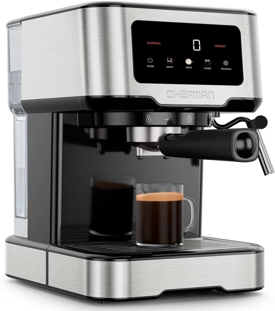Chefman CraftBrew 15-Bar Espresso Machine: $67.50