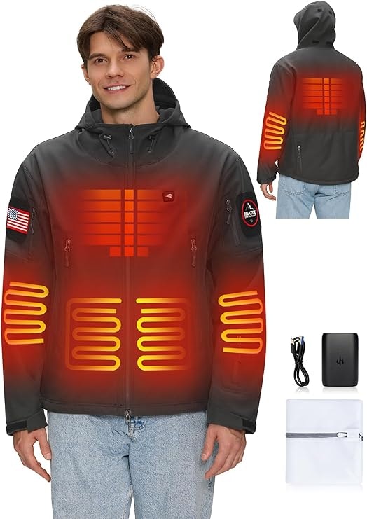 Heatix Men's Heated Jacket w/ 12V Battery Pack: $46