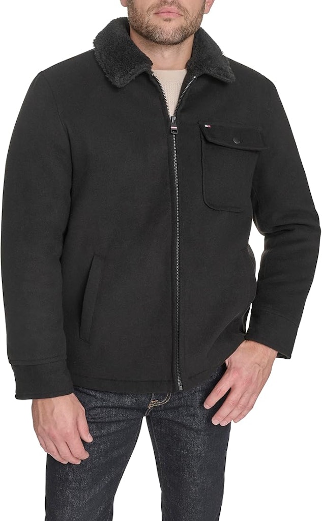 Tommy Hilfiger Men's Wool Blend Jacket: $51