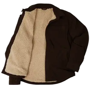  32 Degrees Men's Sherpa-Lined Corduroy Shirt Jacket : $20