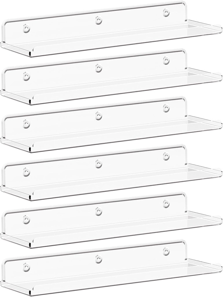 Lifewit 15" Floating Shelves 6-Pack: $16.98