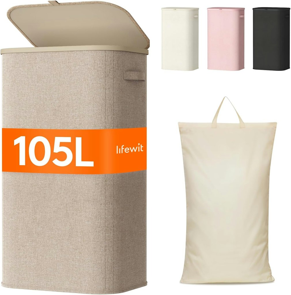Lifewit 105L Laundry Basket: $18.99