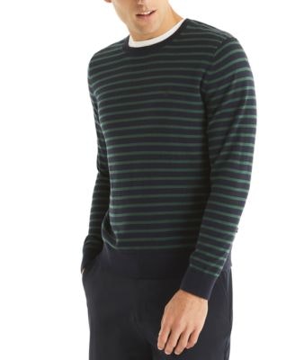 Nautica Men's Navtech Classic-Fit Stripe Crewneck Sweater: $18.86
