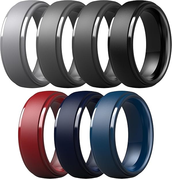 ThunderFit Men's Silicone Ring 7-Pack: $6.99