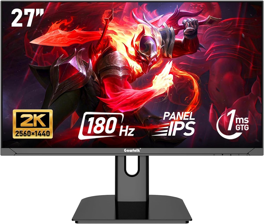 Gawfolk GF600A 27" 2K FreeSync Gaming Monitor: $108