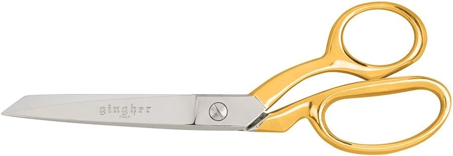 Fiskars Gingher 8" Gold Handle Knife Edge Bent Shears: $32 Fiskars Gingher 8" Gold Handle Knife Edge Bent Shears: $32