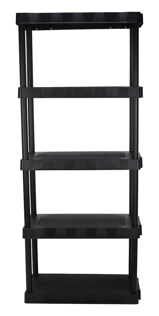 Hyper Tough 5-Shelf Plastic Shelving Unit: $39.68