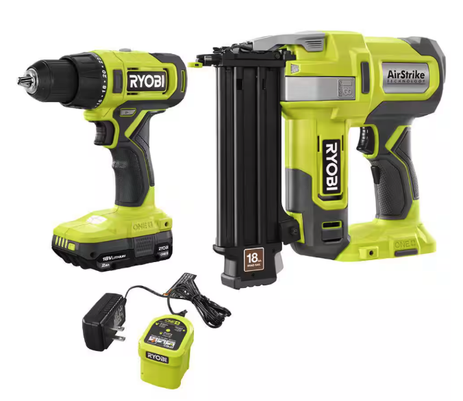 Ryobi One+ 18V Cordless 2-Tool Combo Kit: $169 Ryobi One+ 18V Cordless 2-Tool Combo Kit: $169