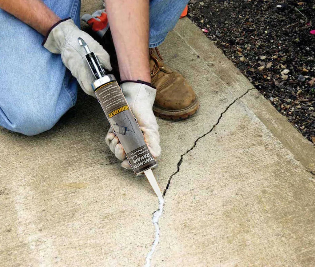 Quikrete Water-Resistant 10-oz. Concrete Crack Repair: $6