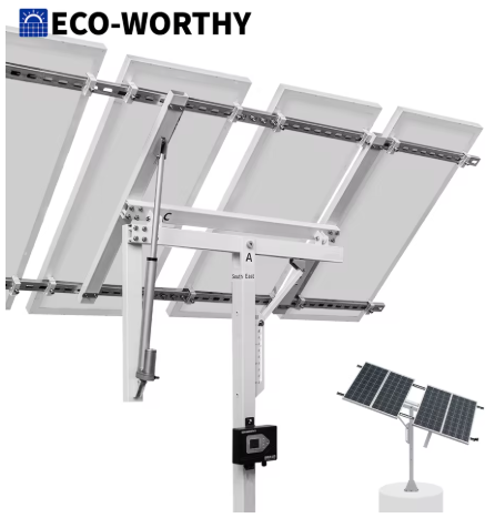 Eco-Worthy Solar Panel Single Axis Tracking System w/ Tracker Controller: $146