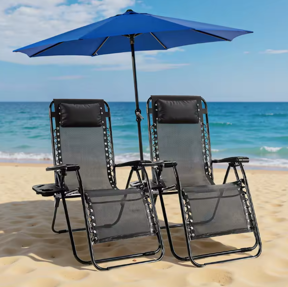 JHK Zero Gravity Recliner Chair w/ Cup Holder Tray 2-Pack: $33 JHK Zero Gravity Recliner Chair w/ Cup Holder Tray 2-Pack: $33