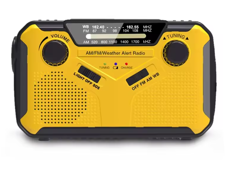 SY369 Portable AM/FM Weather Radio: $12.99