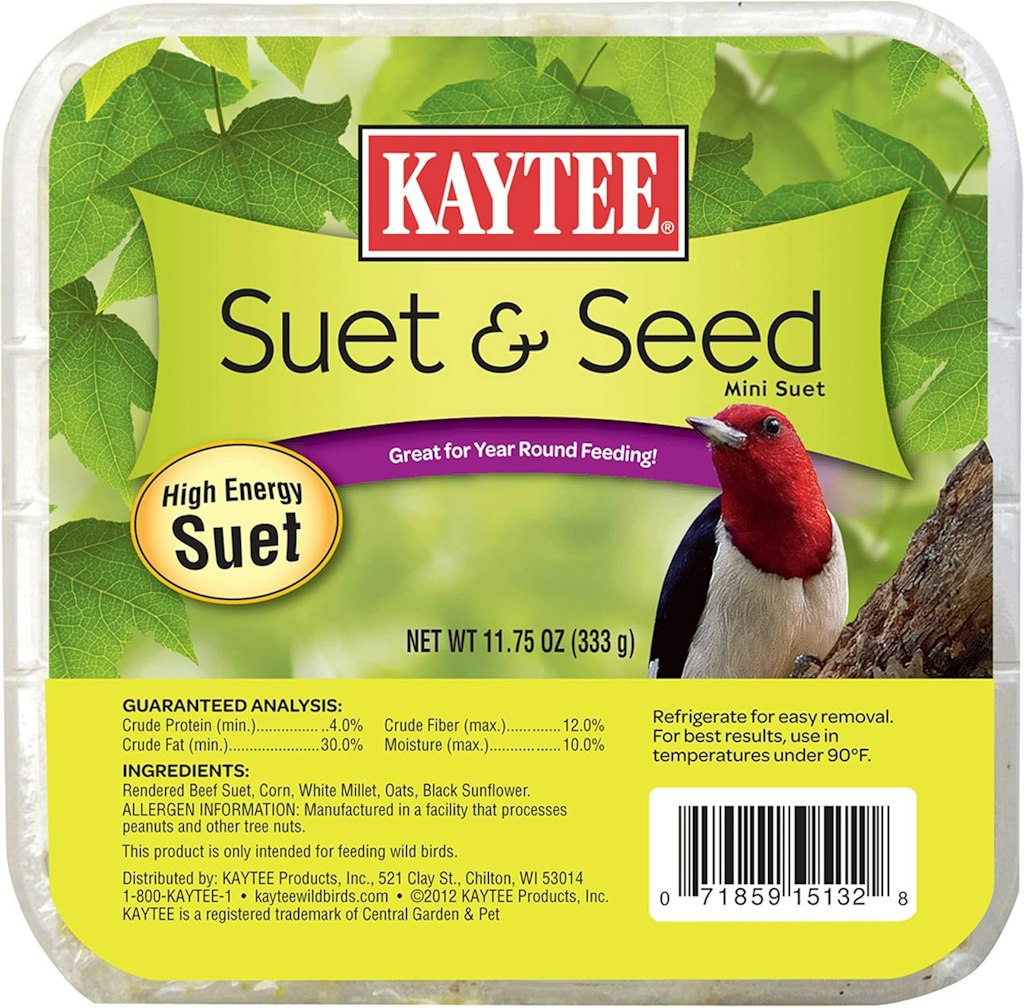 Kaytee Suet & Seed 11.75-oz. High Energy Suet Block: $1.42 via Sub & Save Kaytee Suet & Seed 11.75-oz. High Energy Suet Block: $1.42 via Sub & Save