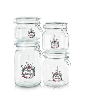 Art & Cook Holiday Collection 4-Piece Preserve Jar Set: $15.93