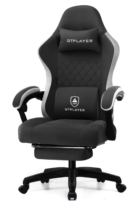 GTPLAYER Gaming Chair w/ Pocket Spring Cushion & Lumbar Support: $79